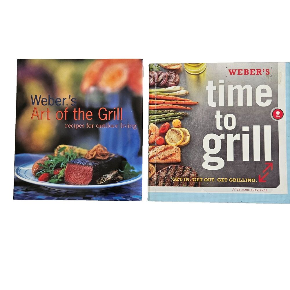Weber's Grilling Cookbooks x2 Gas & Charcoal 300+ Recipes Camping Entertaining